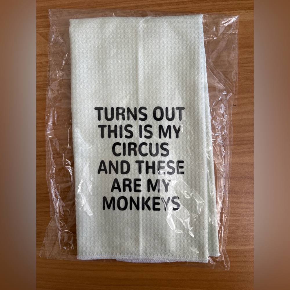 Funny White Kitchen Towel